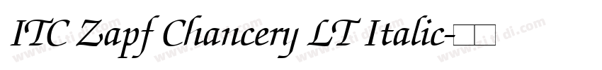 ITC Zapf Chancery LT Italic字体转换